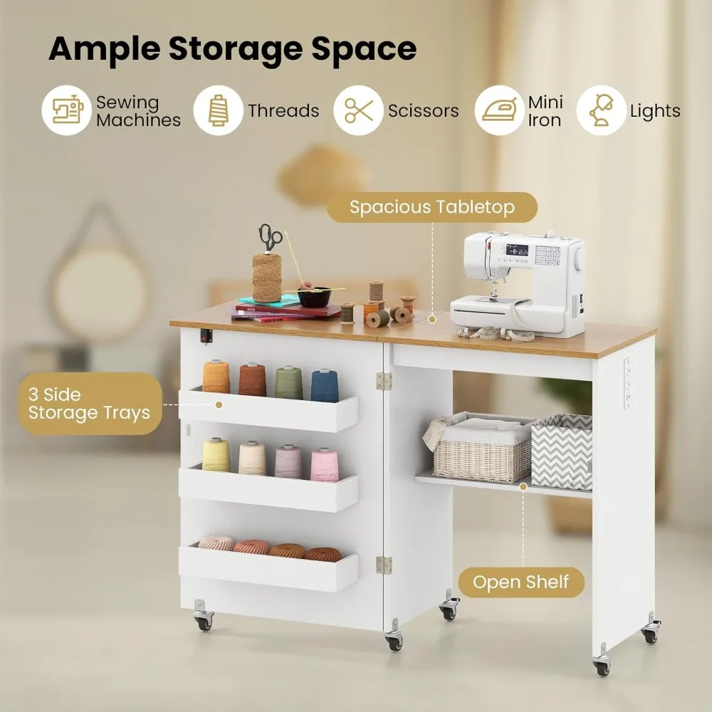 Folding Sewing Craft Table 5