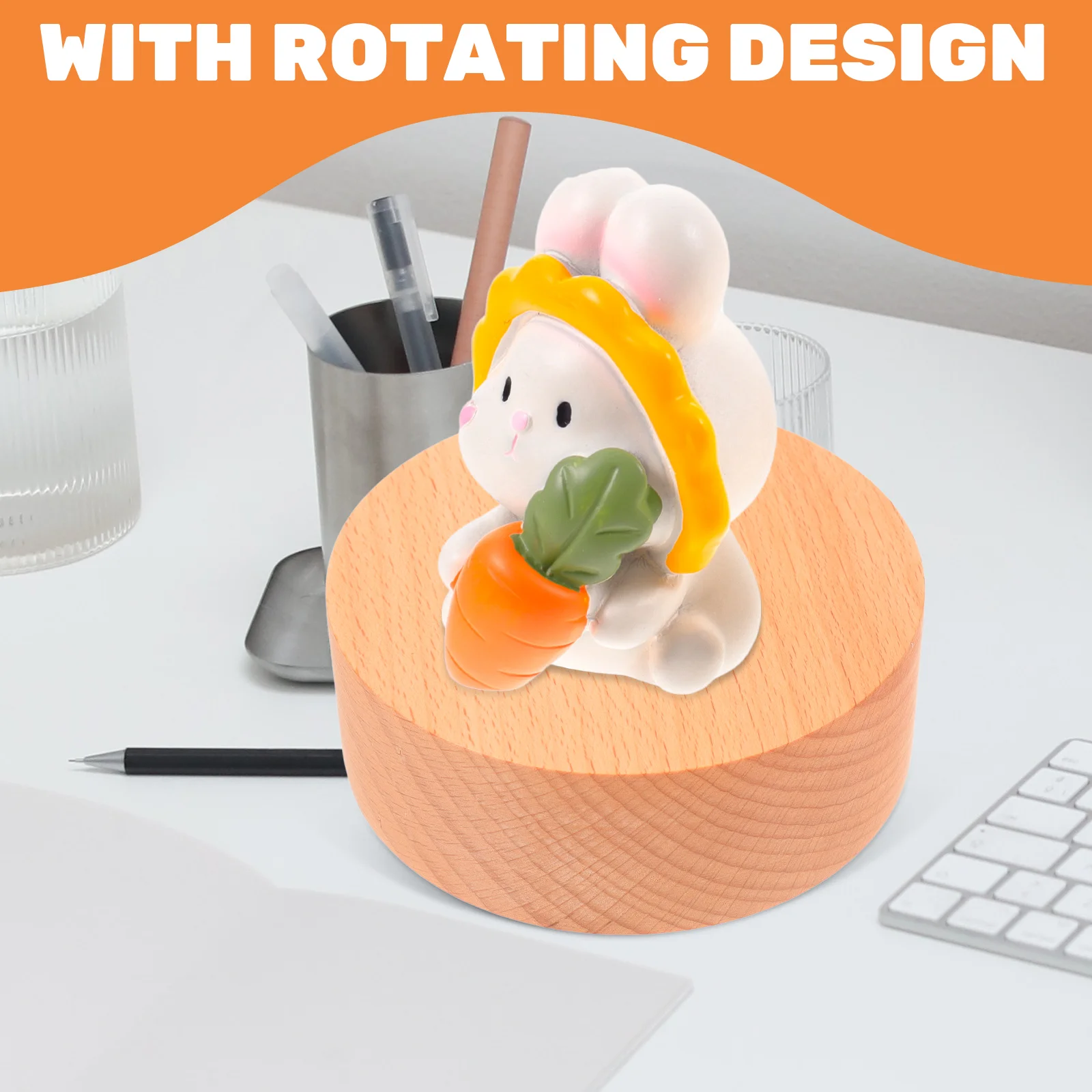 Music Box Base Rotatable DIY Musical Box Base Round Music Making musical box rotatable base diy music box accessory