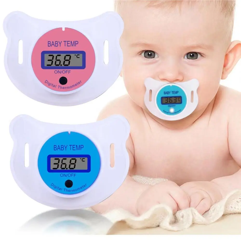 Baby Soother Digital Display Baby Thermometer Cartoon Electronic Thermometer with Celsius Display 1Pcs