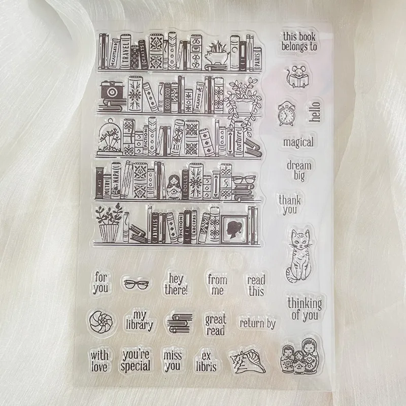 planner book english word Clear Stamp Transparent Silicone Stamp Seal Sheet For Scrapbooking Photo Album Decoration