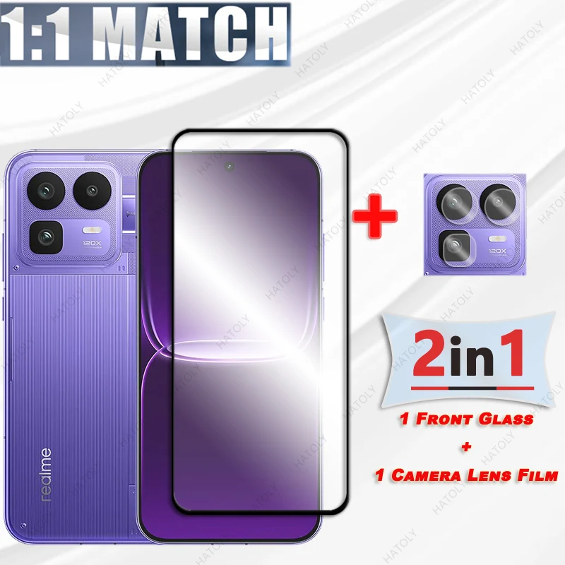 Premium Glass Screen and Camera Lens Protector with Black Edge Finish