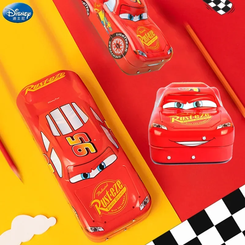 Cartoon McQueen Three-layer Pencil Case Large Capacity Cartoon Car Stereo Pencil Case Learning Gift Multi-function Stationery 2
