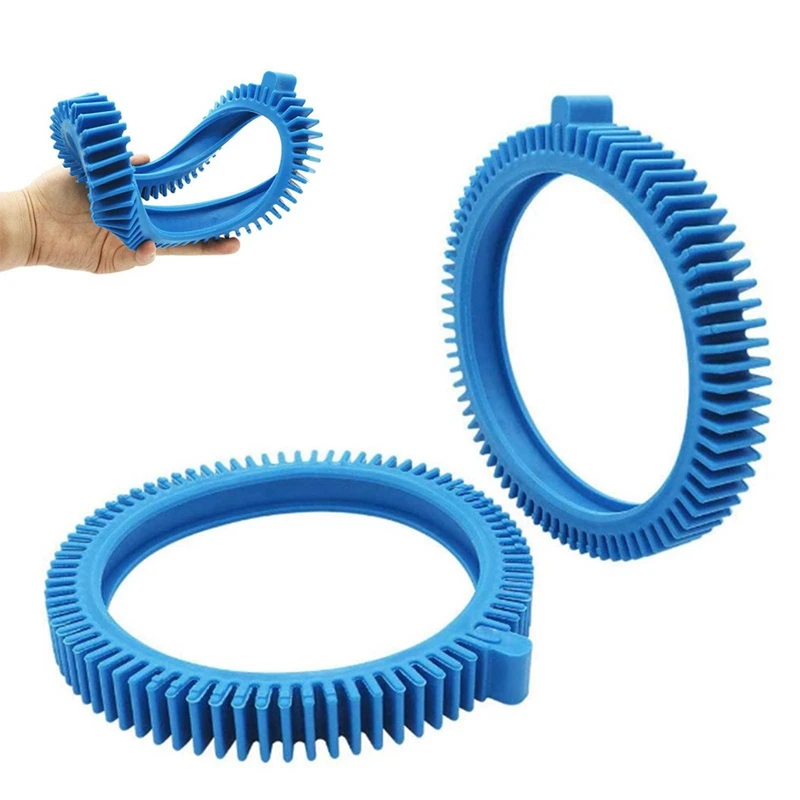 2 Piece Blue Front Tire Kit With Super Hump 2X 4X Pressure Wheels Rubber 896584000-143 For Hayward Phoenix For Pool Cleaner