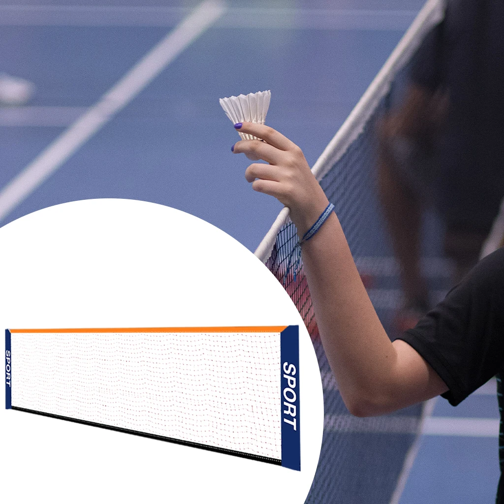 Portable Badminton Net Set Tennis Soccer Volleyball Replacement Network for Indoor Outdoor Sport Backyard Beach Games