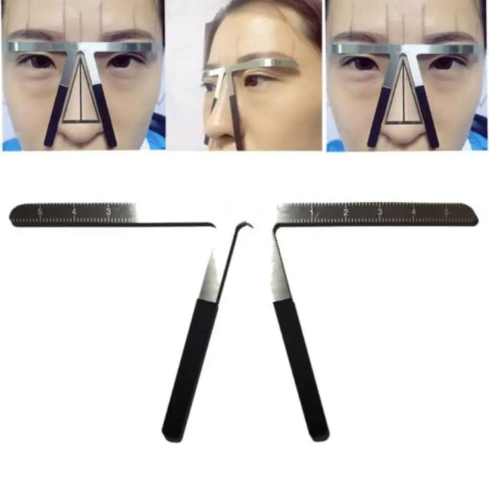 Balance Eyebrow Tattoo Ruler Professional Reusable Eyebrow Shaping Tool Makeup Tools Practical Ruler, makeup tools,eyebrow stencil tool