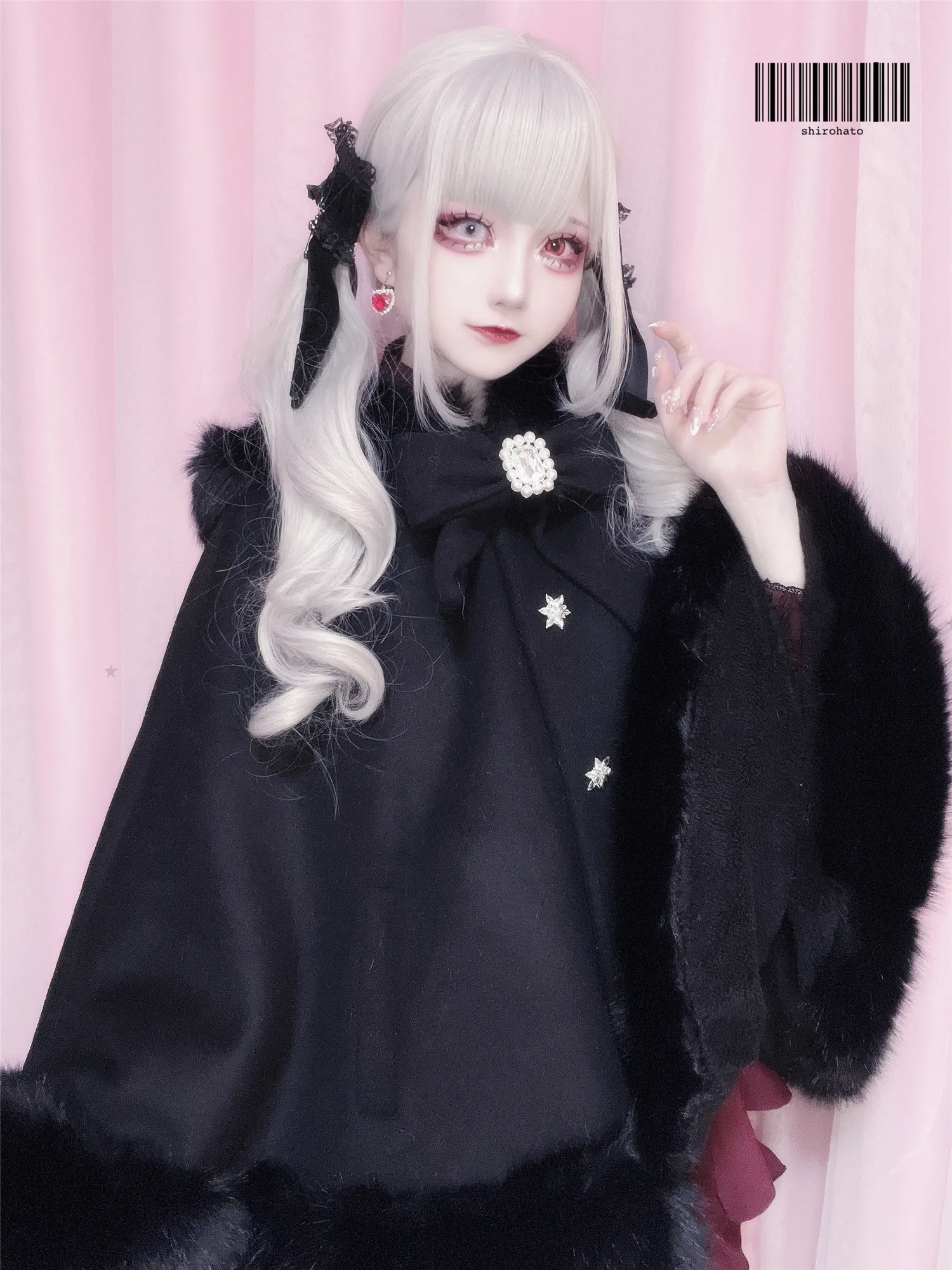 Women's Lolita Cat-Ear Wool Cape