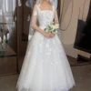 GIOIO  Square Collar Korea Garden Wedding Dress Pleat Sleeveless Formal 프롬드레스 Customized Elegant Prom Gown Party Women Bride 1
