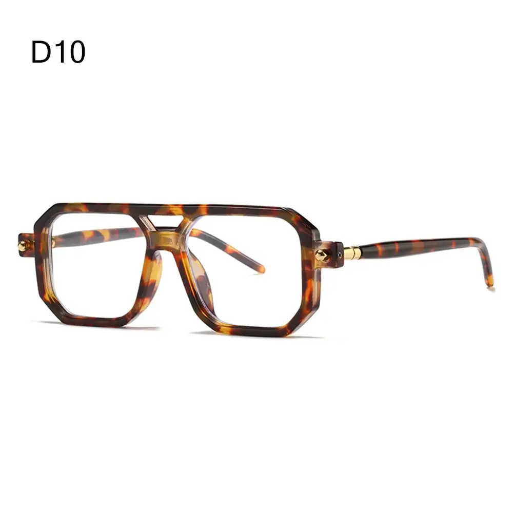 Retro Double Bridge Solglasögon för kvinnor Mode Leopard Solglasögon Utomhus Street Wear Solglasögon Herr Solglasögon UV400 Glasögon_voghion.com