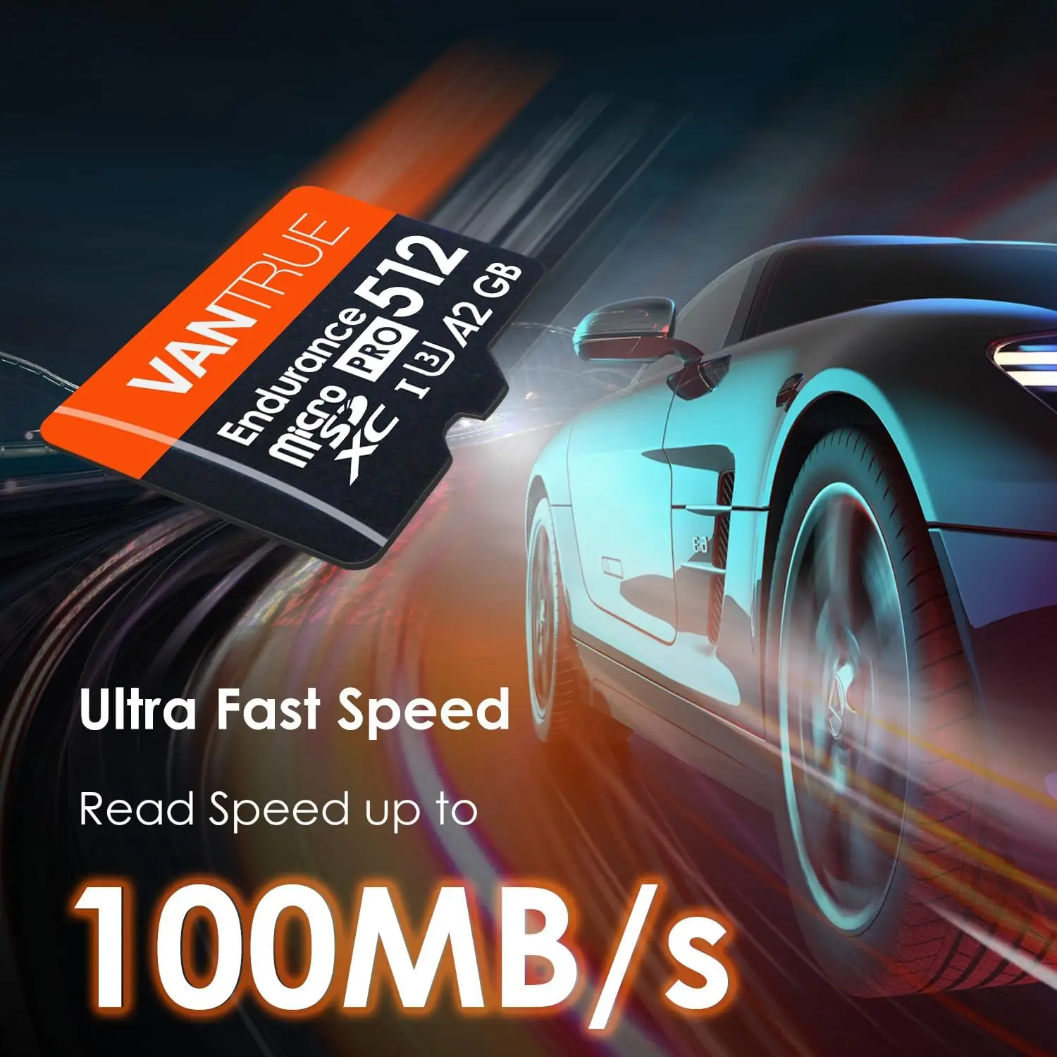 Vantrue 128G 256G U3 V30 Ŭ 10 4K UHD    TF SD ī , ڵ  ķ GPS ׺̼