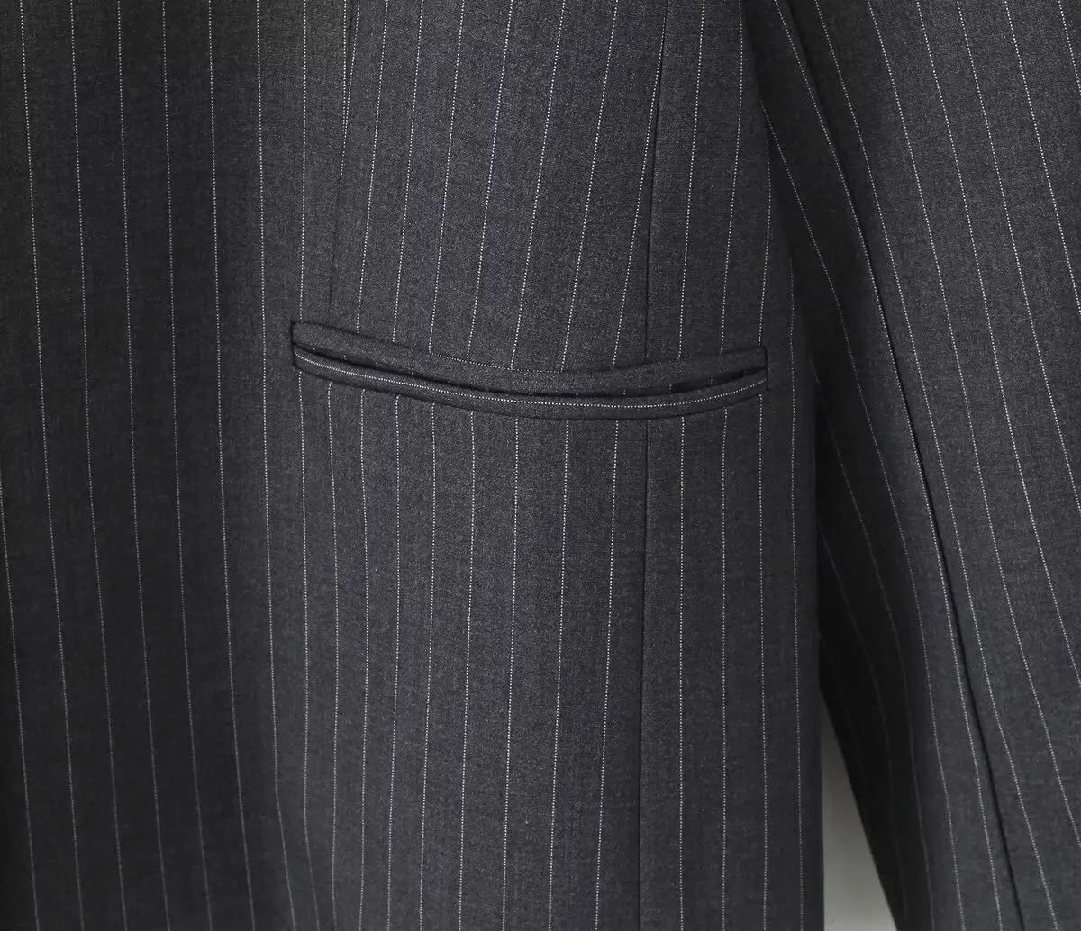 Chill Gray Striped Removable Flare Cuff Blazer Boyfriend Vintage Women Notched Collar Loose Suit Fashion Coat Black