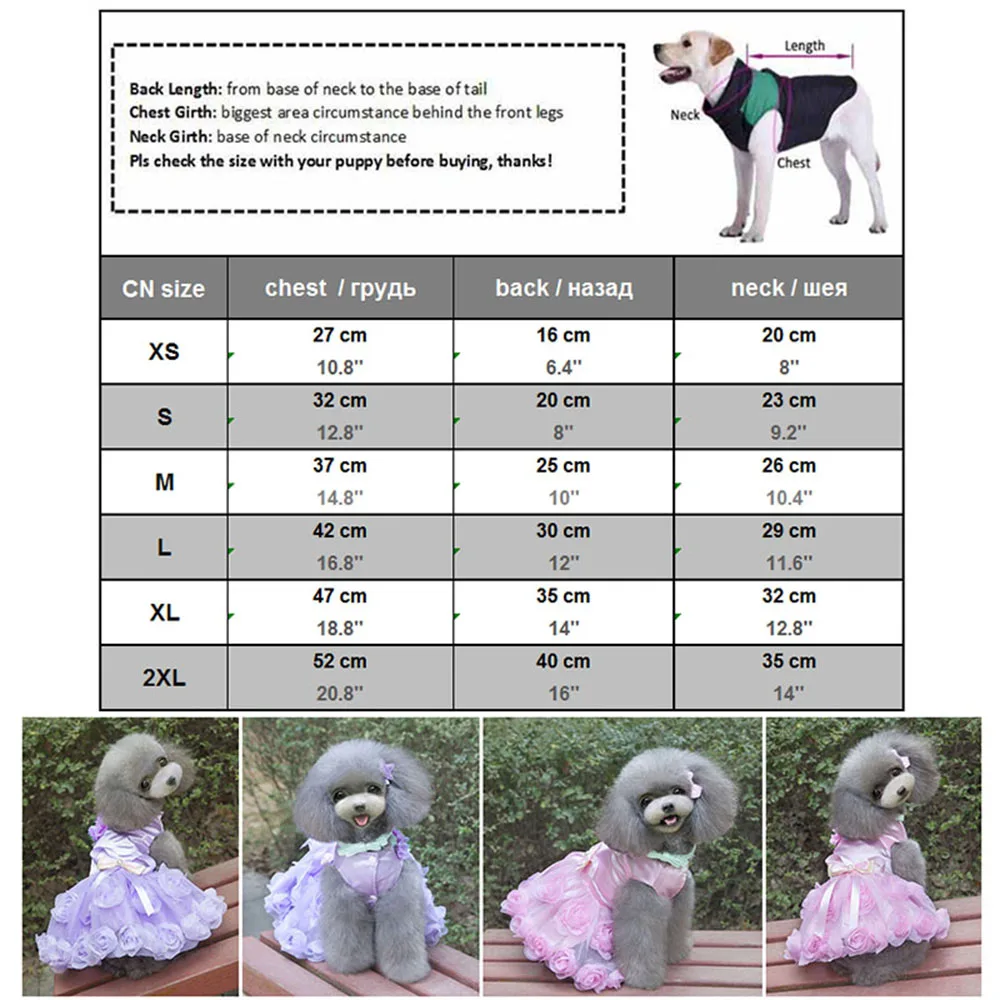 Vestido de lujo para perros y gatos pequeños, falda de tutú para mascotas, ropa para gatos, falda de princesa para perros y gatos, vestido de noche de boda con lazo de Perla Rosa 6