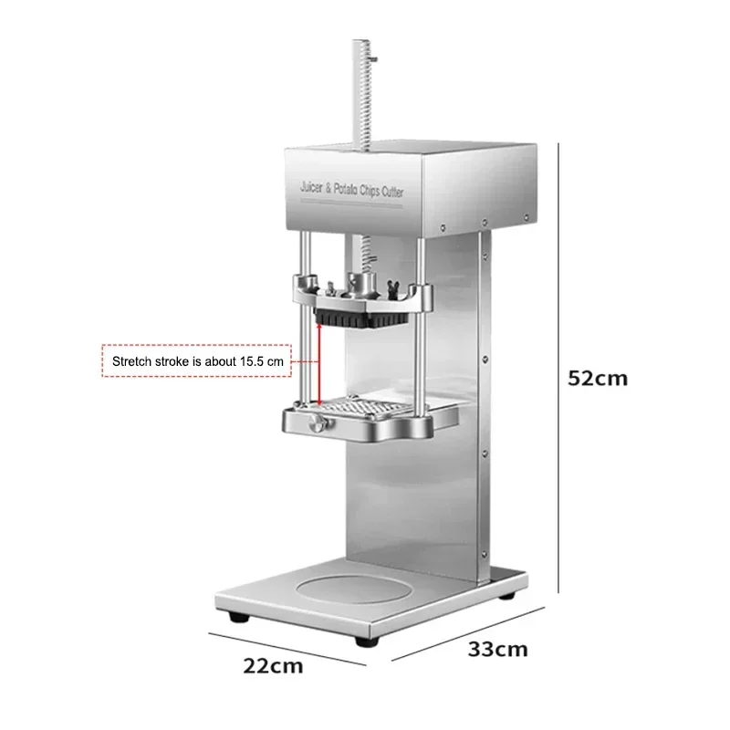 Electric potato strip cutting machine commercial french fries machine juicer cucumber radish lettuce melon fruit cut strips