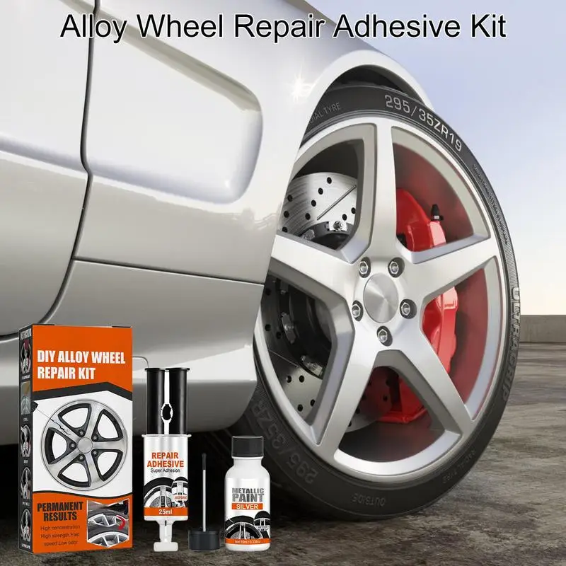 Multifunctional Wheel Repair Adhesive Kit Car Care Touchup Adhesive Quick Fix Tire Rim Scratch Remover Vehicle Accessories