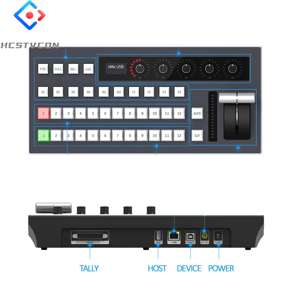 Live Streaming Vmix Panel Switch Controller Brodcast Panel Switcher Video Mixer Software