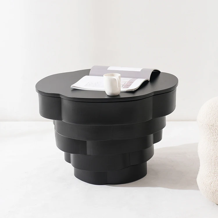 שולחן צד עגול אמנותי, אידיאלי לאזורים ללימודים או לסלון, שולחן רהיטים מודרניים לעיצוב הבית