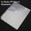 SKYSONIC 10pcs/Set A4 Binde PP Sleeves PostCards Bag Guka 3/5 Inch Album Collect Refill Pocket Organizer Stationery Suppl 1