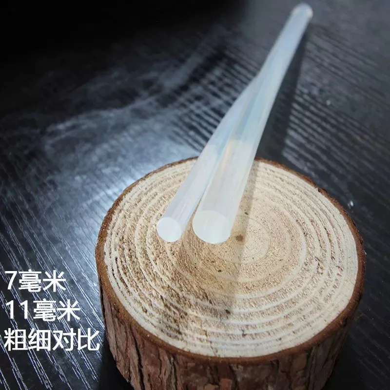 Hot Melt Glue Stick 7*15mm 36 pc/lot for hair extension glue Black/clear glue stick material for hair extensions gun stick
