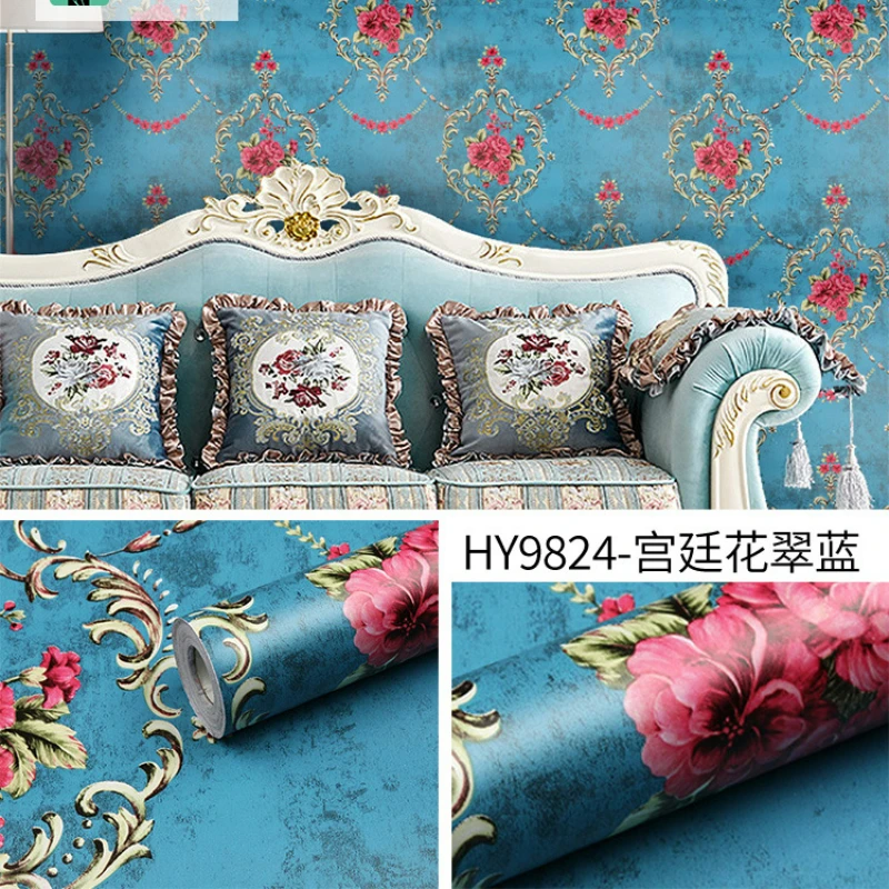 Рисунок 4 - ПВХ европейские обои с большими цветами