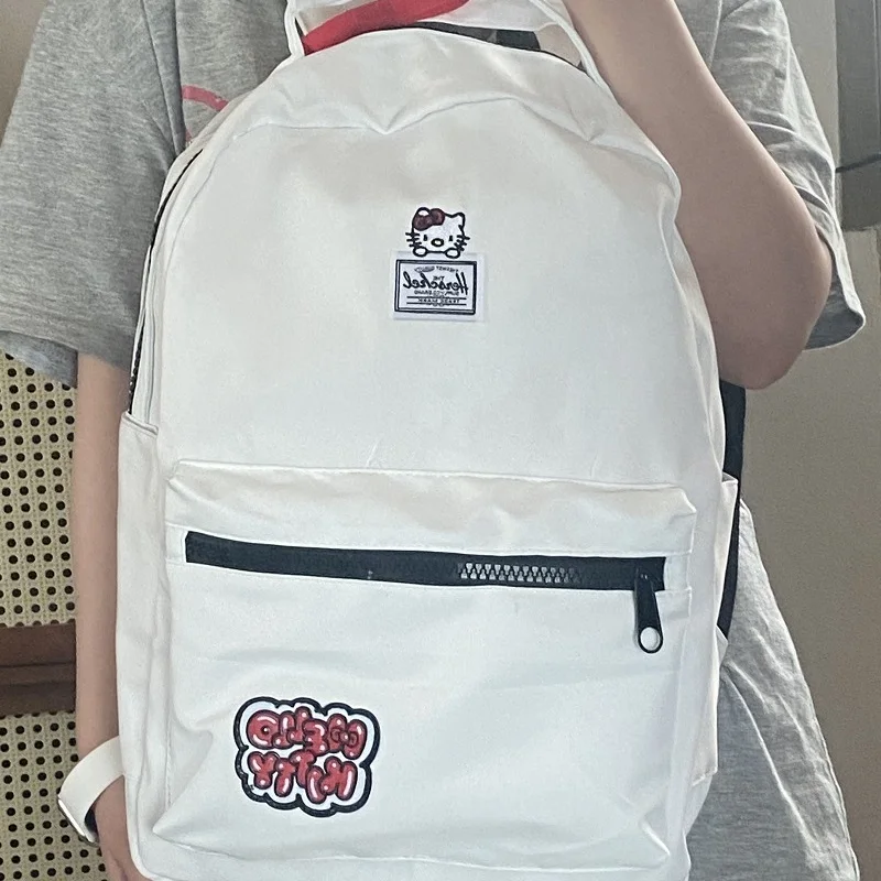 2023 New Hello Kitty Backpacks boy & Female Large Capacity light Backpack Schoolbag Student Kids Bags Mochila Infantil Escolar