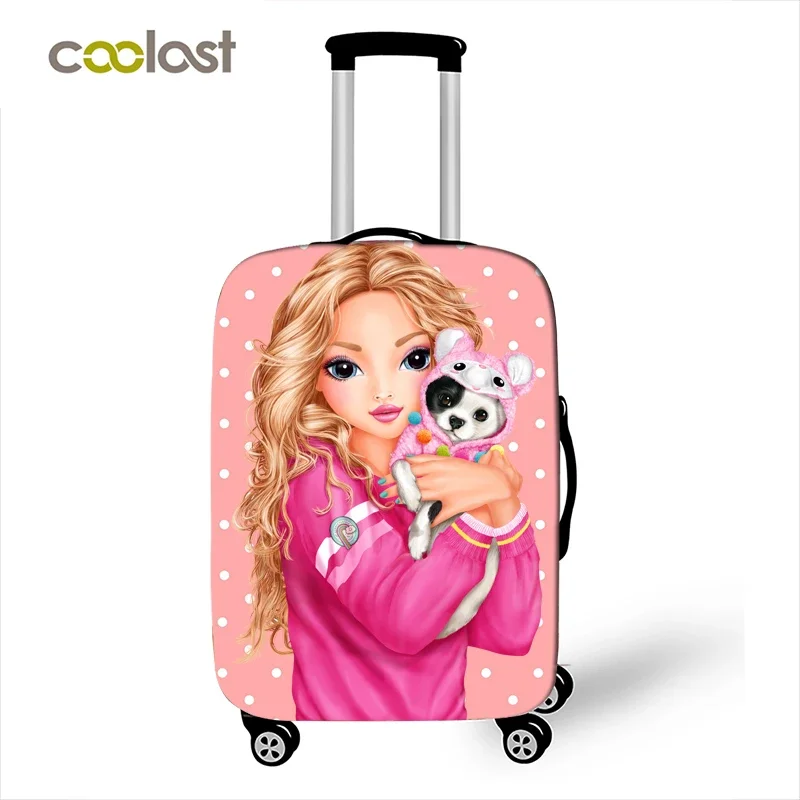 Cartoon Girls / Super Mom Print Luggage Cover Travel Accessories Trolley Case Baggage Protective Covers Anti-dust Suitcase Cover luggage cover