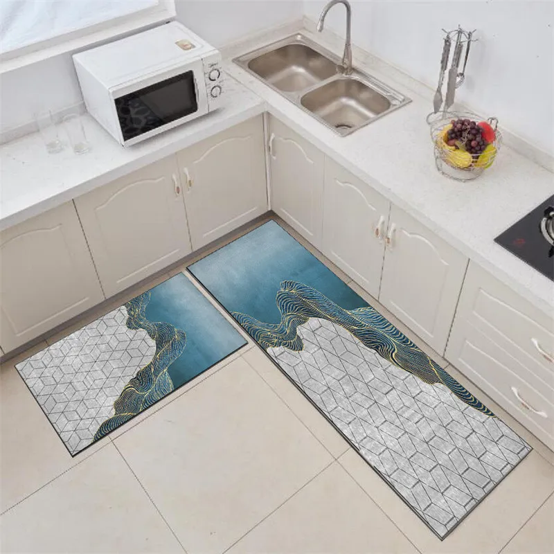 

Моющиеся кухонные напольные коврики, милый Противоскользящий длинный коврик, коврик для украшения кухни, уличный Коврик для двери, коврики для входной двери