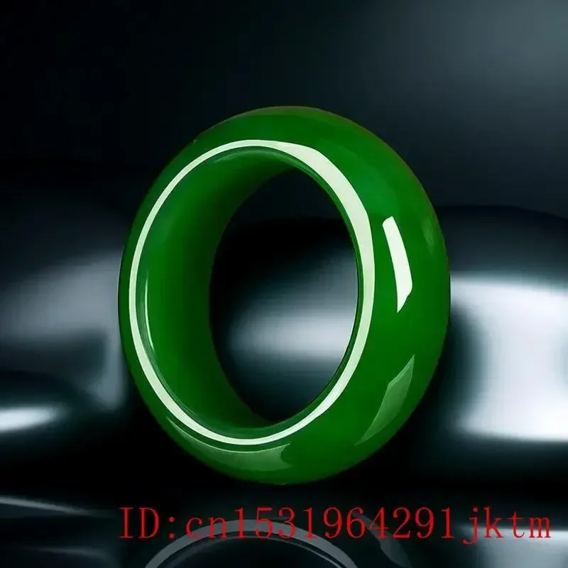 Jade Stone Ring Chinese Hand-Carved Charm Jewelry Accessories Amulet for Men Women Lucky Gifts jade ring