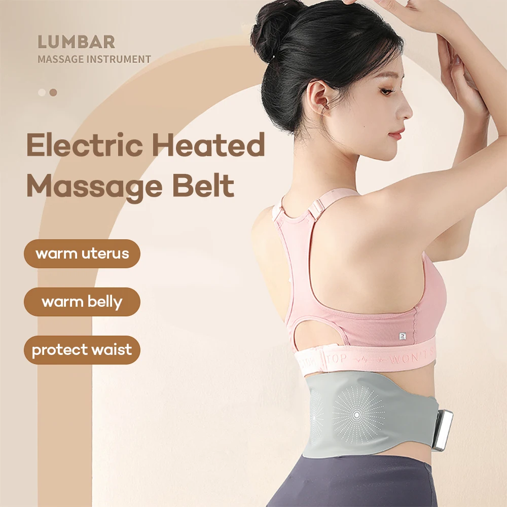 

Electric Heated Massage Belt Heating Pad Abdominal Massager Warm Palace Belt Waist Vibration Massage Device Hot Compress Belt