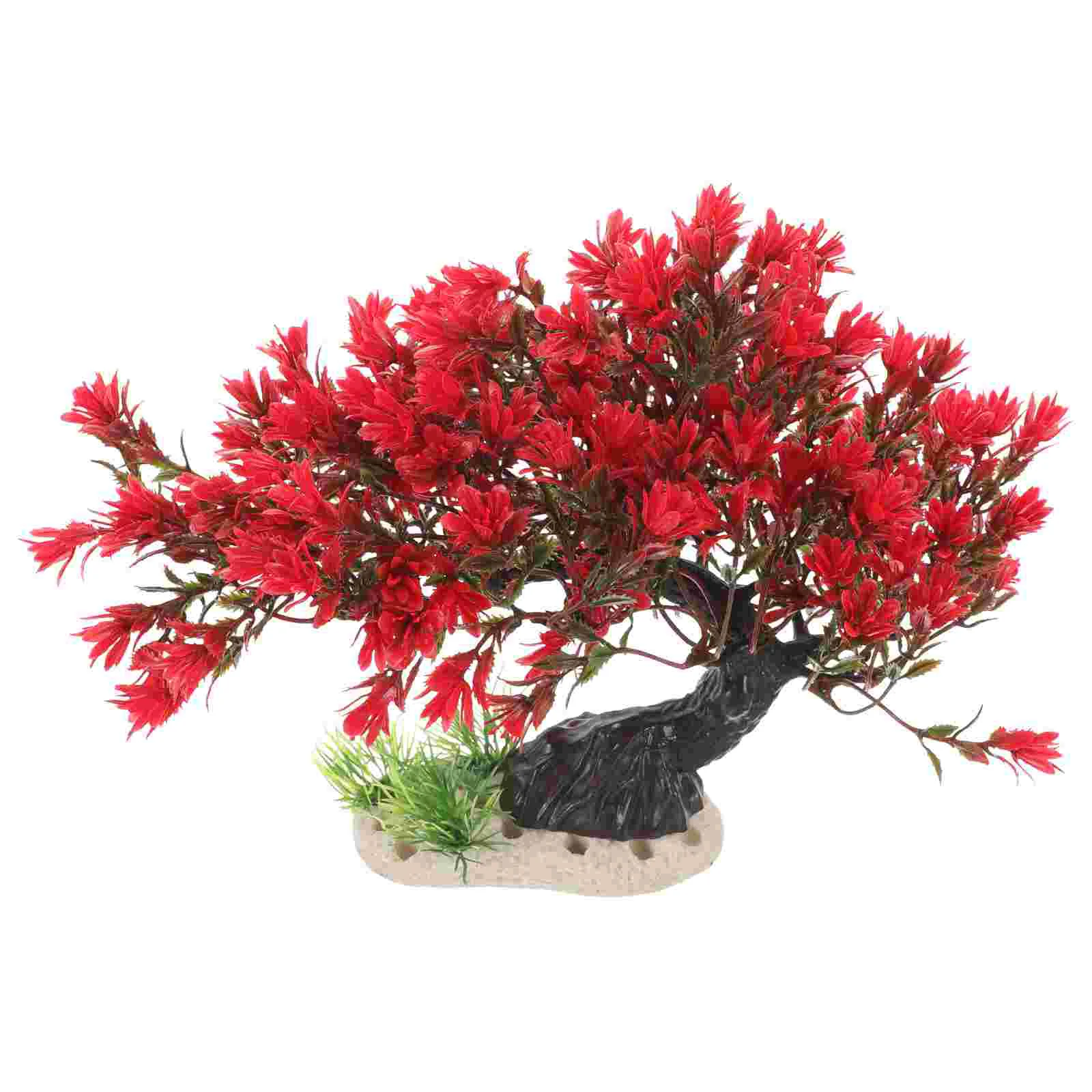 

Plant Landscape Tree Fish Tank Landscaping Artificial for Plastic Large Decorations
