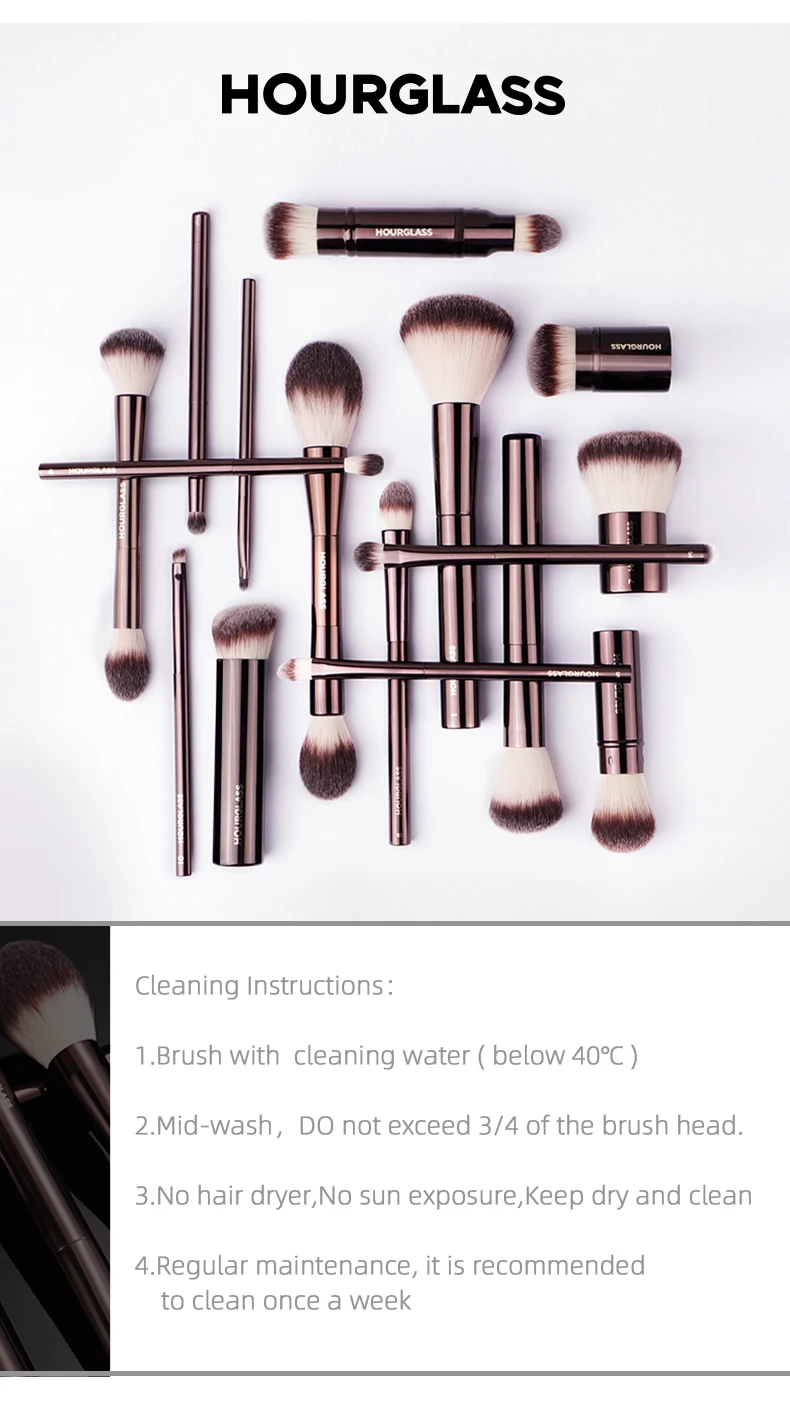 Description Picture 4 of itemHourglass Makeup Brush -No.3 All Over Shadow Brush Soft and Skin-friendly Fiber Hair Fashion Design Single Eye Brush