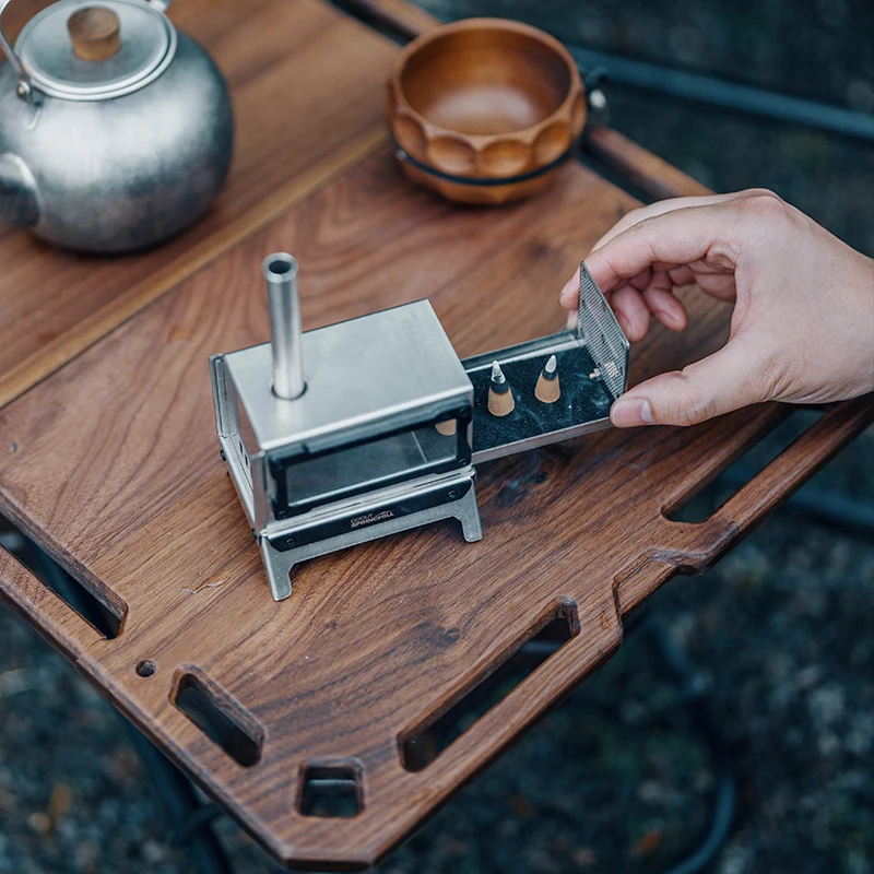 Goout Springhill Mini Incense Burner 1.5 Portable Folding Camping Travel Fire Stove Outdoor Small Firewood Stove Tabletop Fire