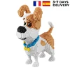 2000+pcs 16013 Mike Dog Building Blocks Diamond Micro Small Particles Spelling Toy Pet Dog Block Model Toys for Children Gifts 2