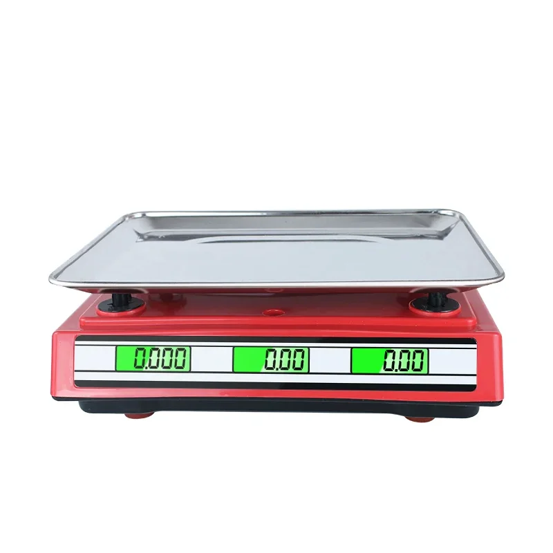 66LB Digital Weight Price Scale Electronic Price Computing Scale LCD Digital Commercial Retail Food Meat Weight Scales