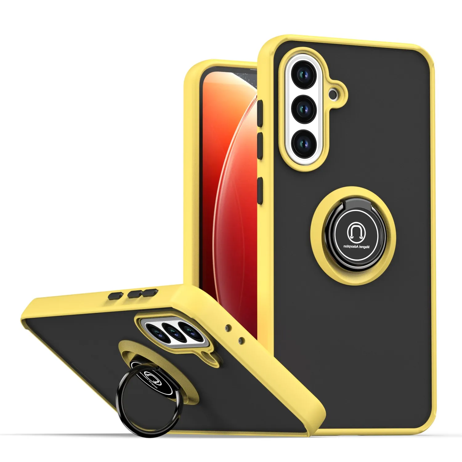 Armor Matte Shockproof Case with Magnetic Ring Stand