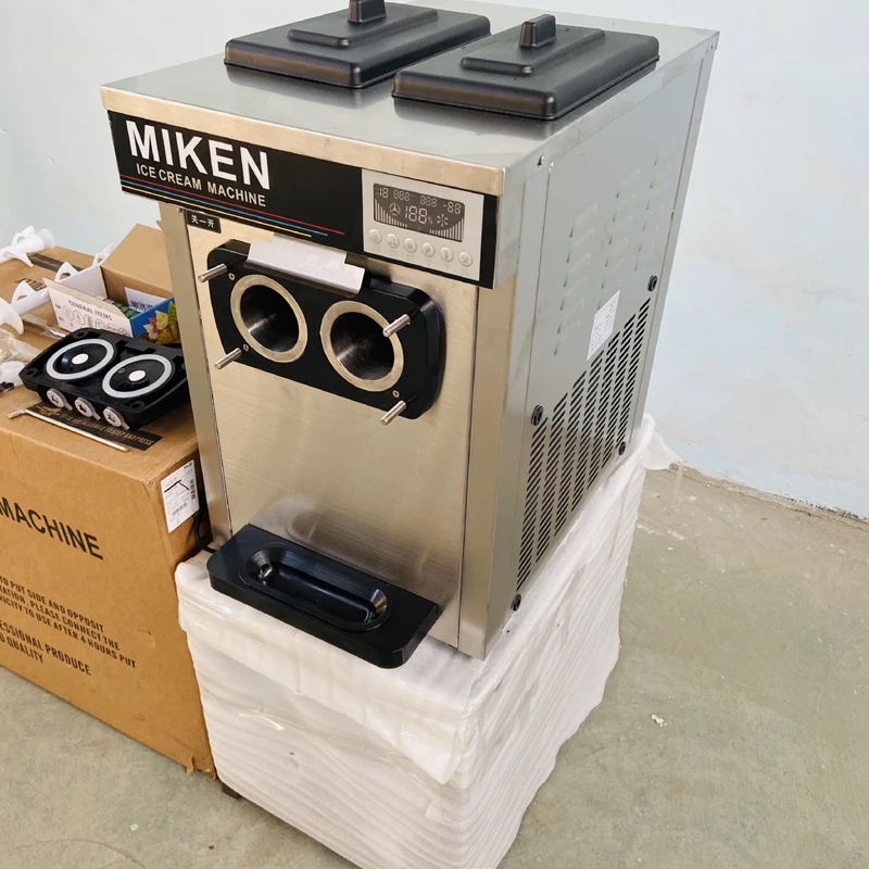 

Soft Ice Cream Machine Serve Yogurt Maker 3 Flavors Fridge to Make Electric Ice Cream 42L/ H Gallons Per Hour Commercial