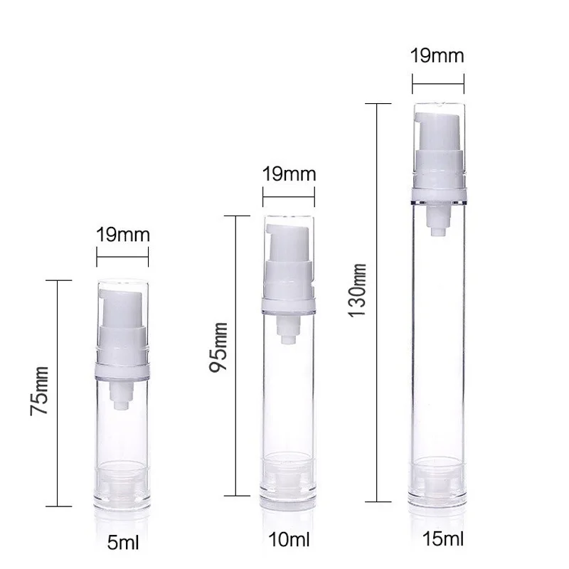5ml 10ml 15ml 5/10/20/30/50Pcs 진공 로션 스프레이 병 에센스 화장품 디스펜스 병 향수 빈 하위 병 여행