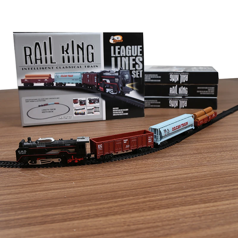

Children's Track Simulation Train Puzzle Model Toy Set