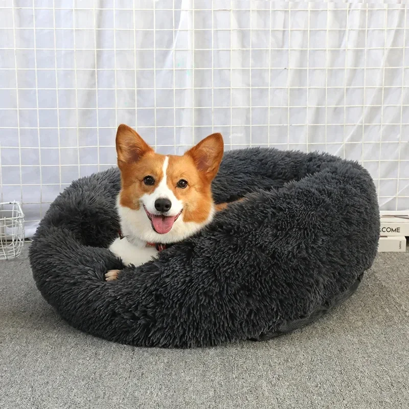 Title 12, Round Cat Beds House Soft Long Plush Best Pet D...