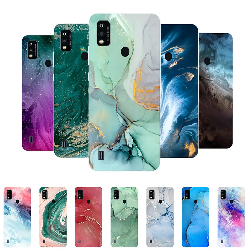 

For Funda ZTE Blade A51 Case Soft Silicone Marble Back Cover Phone Cases for ZTE Blade A51 A 51 Case BladeA51 Coque