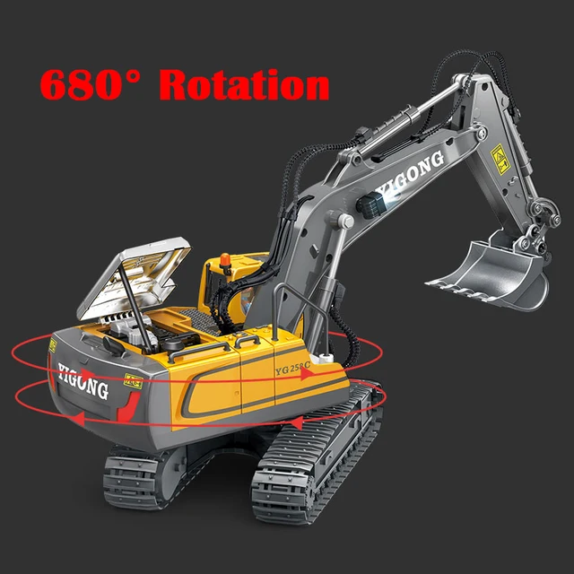 2.4Ghz 1:20 RC Excavator Remote Control Truck RC Crawler Engineering Vehicle Excavator Car Truck Radio Control Cars For Kids 5