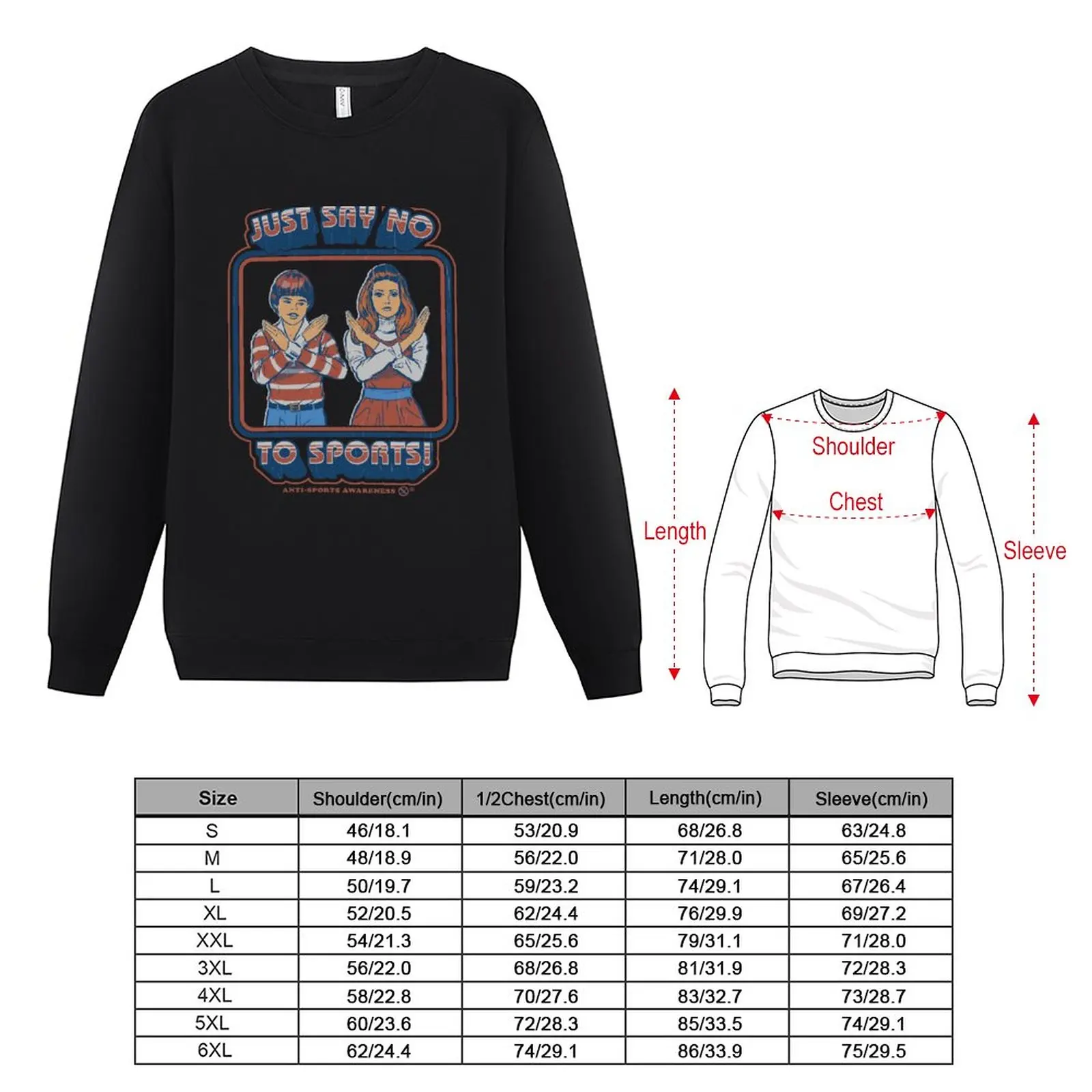 New Say No to Sports Sweatshirt aesthetic clothing hooded shirt winter man sweatshirt