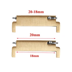 Versatile Quick Release Watch Strap Adapter Pair - Multi - Size Connectors (Gold - 20mm - 18mm)
