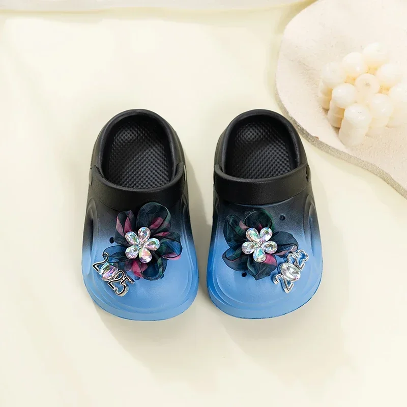 Girls Casual Princess Slippers Soft Non Slip Kids Beach Shoes