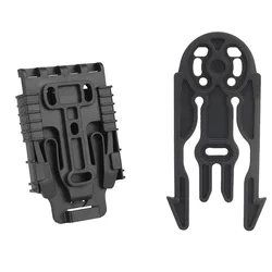 Tactical Quick Release Gun Holster Platform with Locking System Kit for Hunting Accessories (Black set)