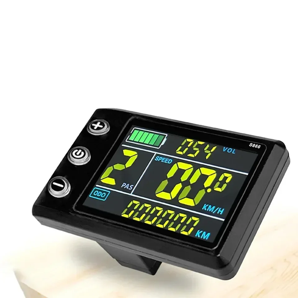 Écran LCD S866 Pour Vélo Ou Scooter électrique – Compteur Vitesse Et Batterie, Facile à Installer