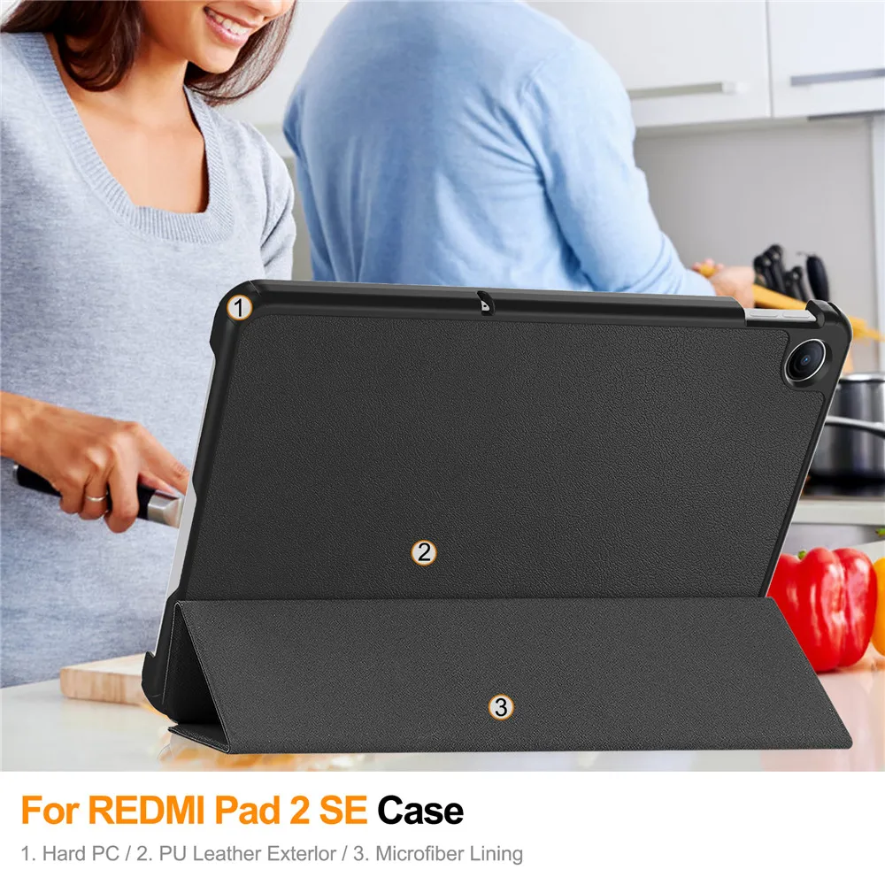 Enhanced Smart Folding Flip Stand Case with Auto Sleep