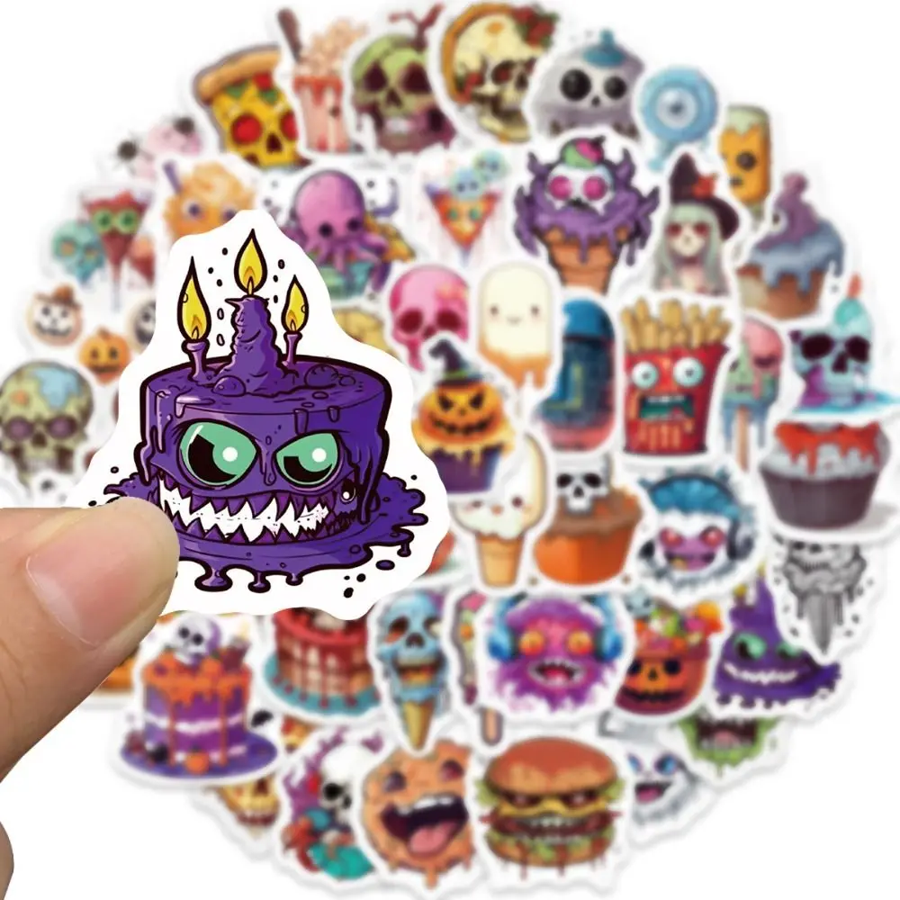 

Decorative Decals Halloween Food Series Stickers Fesitival Toys Graffiti Stickers DIY Horror Stickers Party Decor Pumpkin