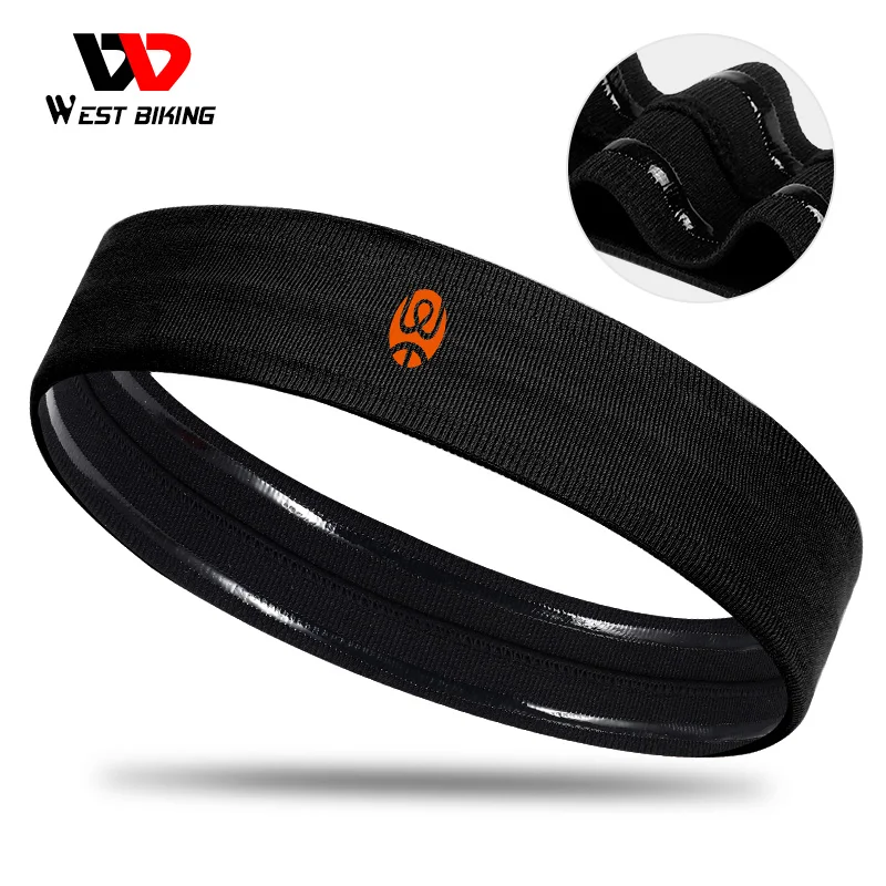 

WEST BIKING Sport Sweatband Moisture-Wicking Breathable Elastic Headband Fitness Gym Running Basketball Cycling Headscarf