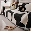 Boho Jacquard Chenille Sofa Towel with Tassels Double-side, for Living Room Camping Picnic Large Blanket Leisure Relax Beach 2