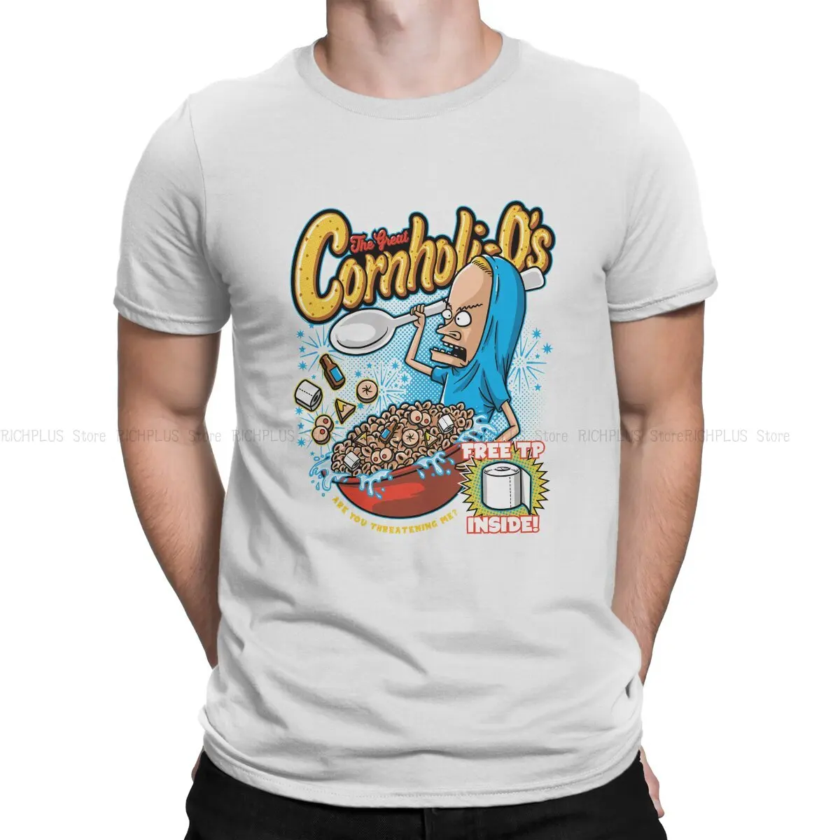 Beavis E Butthead Tshirt Cornholi Os Basic Poliestere T Shirt Oversize Uomo Vestiti Ofertas Grande Vendita