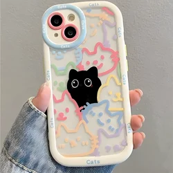 Cute Cat Silicone Soft Phone Case - Adorable Animal Design for 7 8 SE 2020 2022 (GK14)